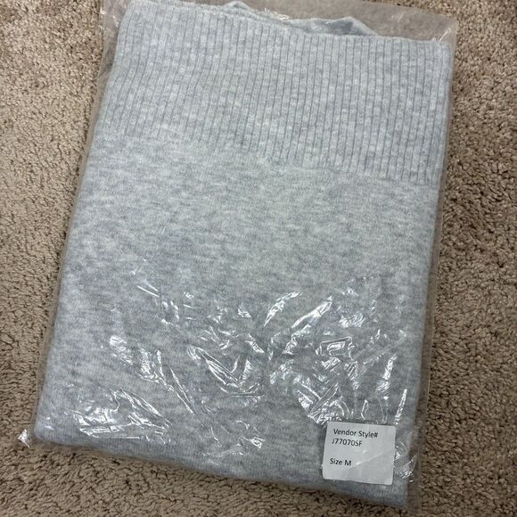 Fortune + Ivy Cardigan Open Front Pockets Gray Cozy Knit Medium Long Sweater NEW - Picture 7 of 8